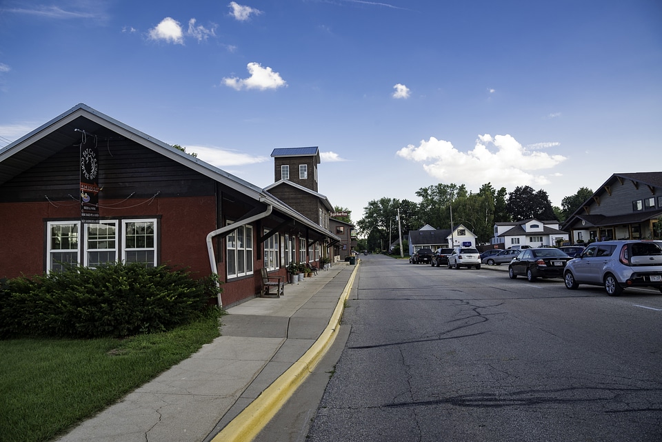 Down the Street in New Glarus, Wisconsin