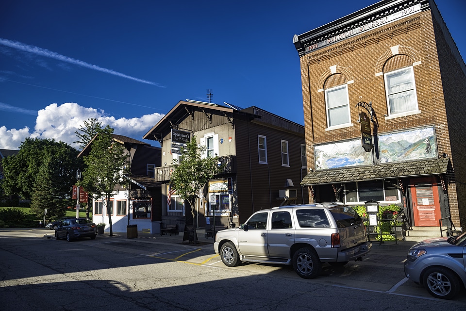 Buildings and Sky in New Glarus