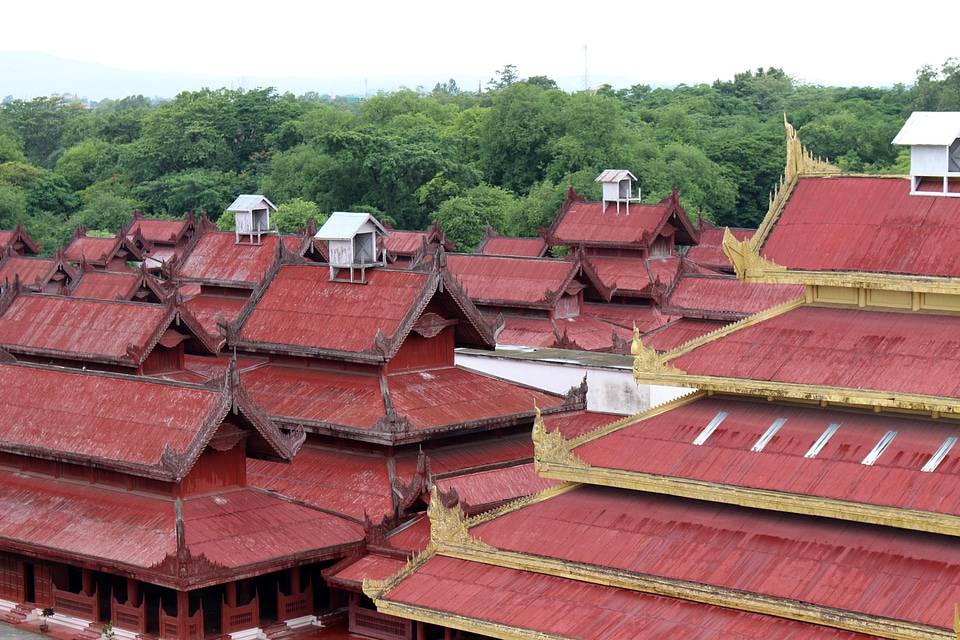 Old Mandalay, Myanmar rooftops