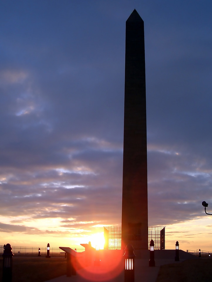 Sergeant Floyd Monument during sunset in Sioux City, Iowa