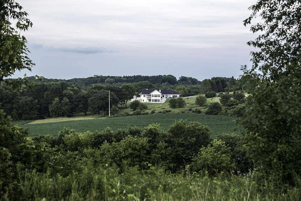 House and Farm in the Distance at Cross Plains State Park