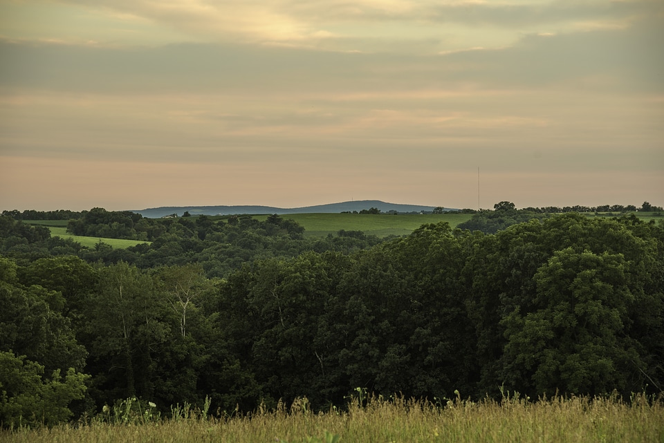 Dusk over the Hills in Cross Plains State Park