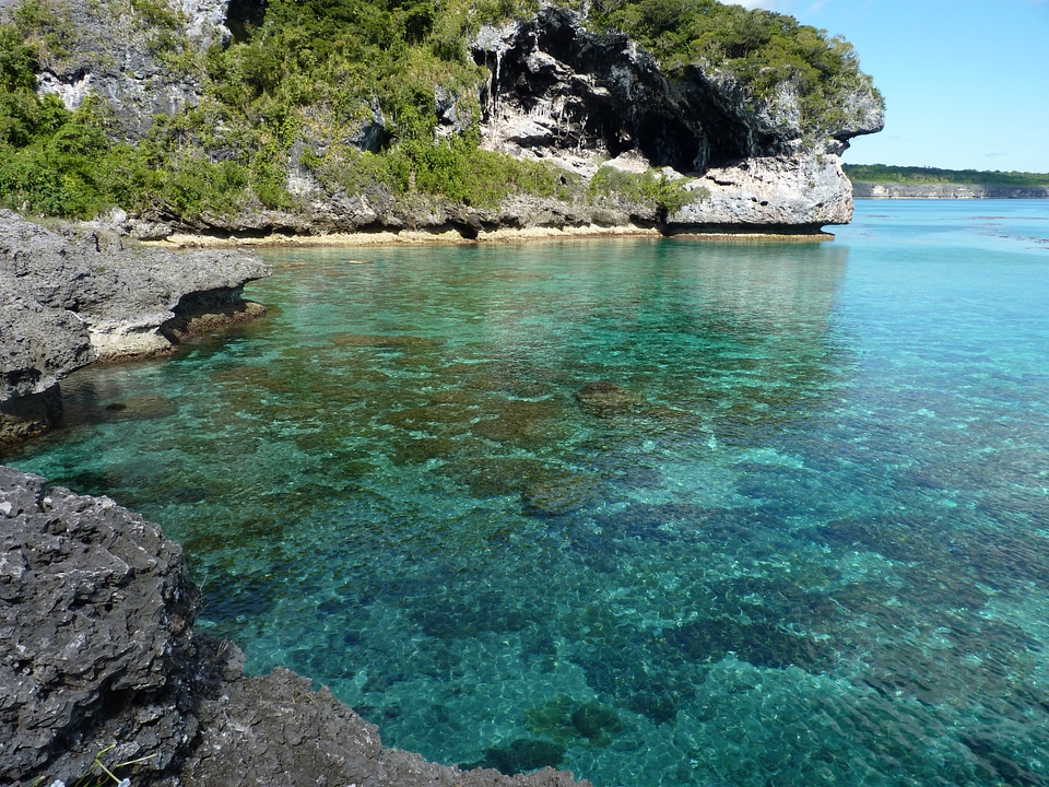 Blue Green Water and scenic Shoreline