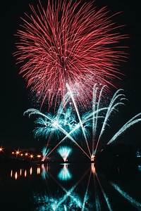 Colorful fireworks in the sky