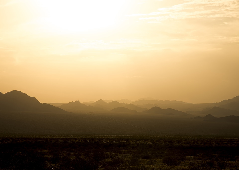 Late Afternoon sun in the Sheephole Wilderness