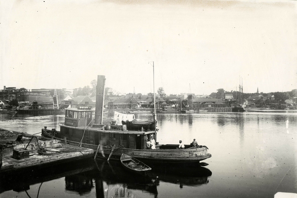Tugboat Hersey at the Wharf in Biddeford, Maine