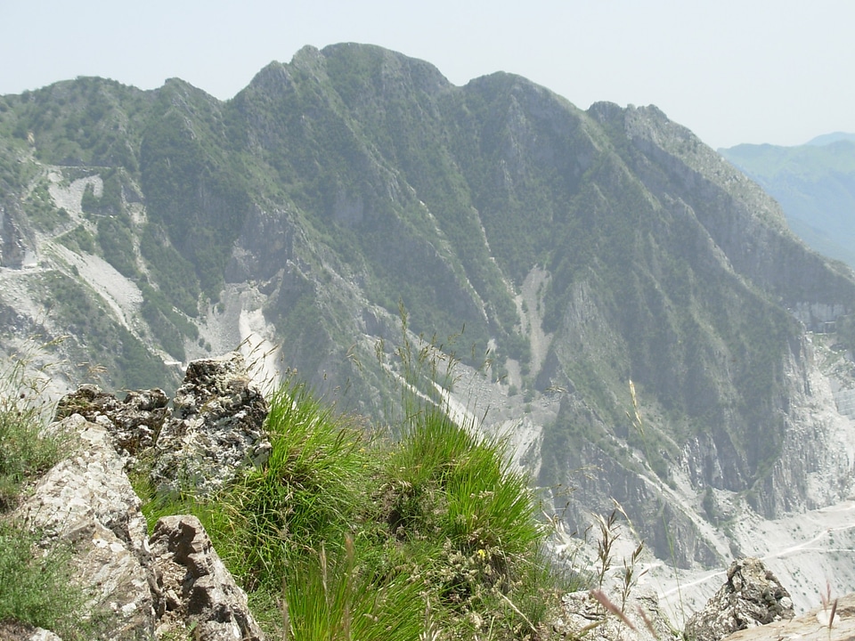 Carrara landscape quarry