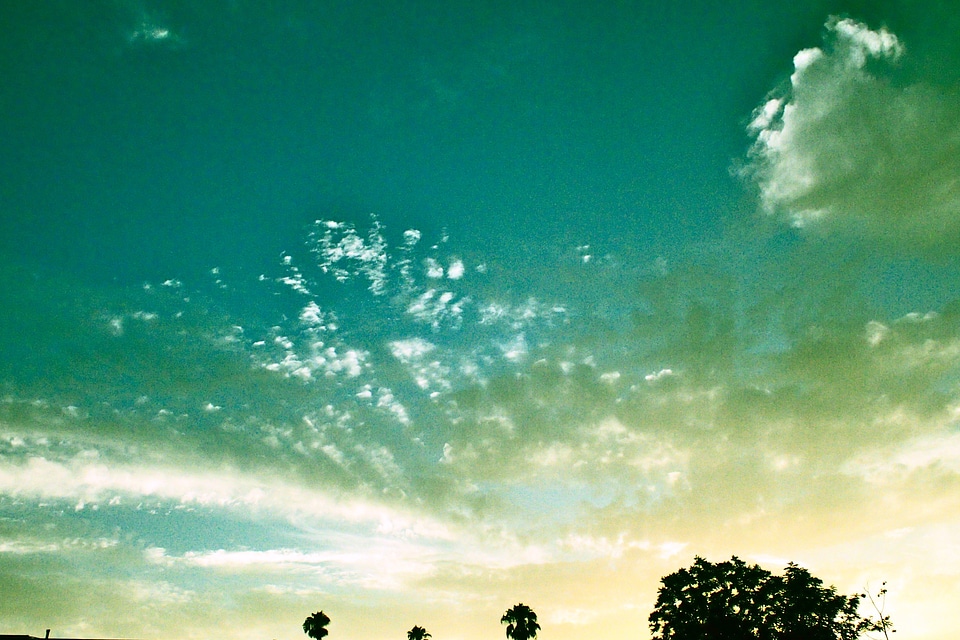 Dusk magic hour twilight