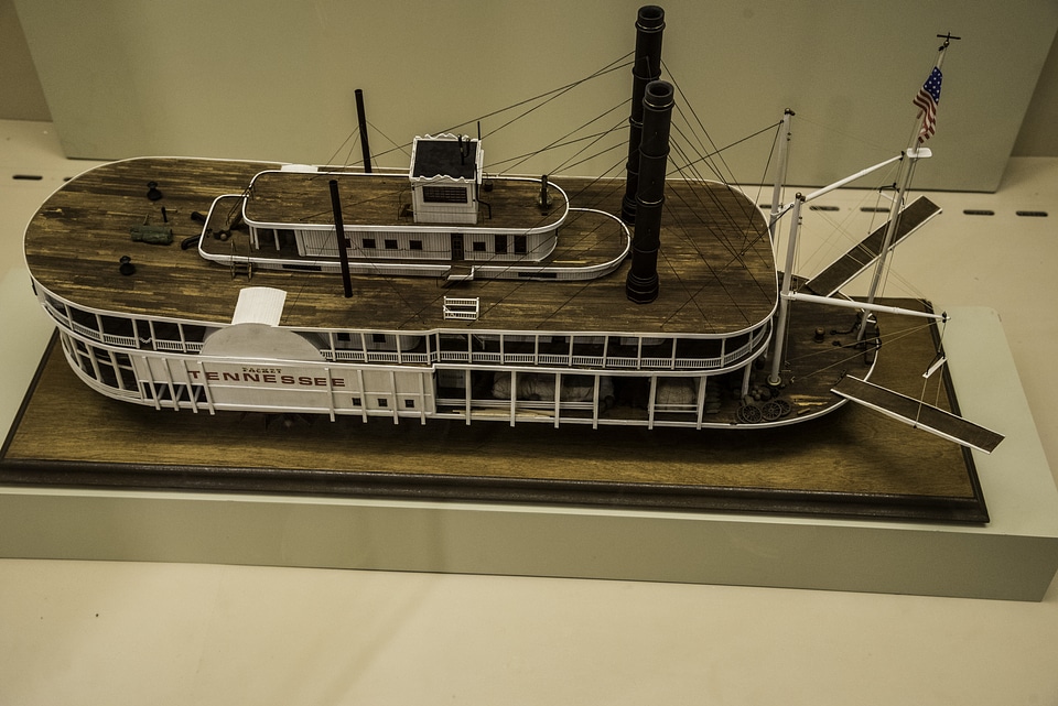 Riverboat display in Tennessee Museum