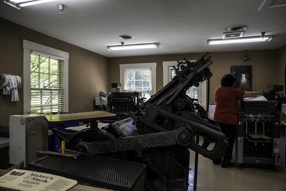 Printing Room at the Maker's Mark Campus