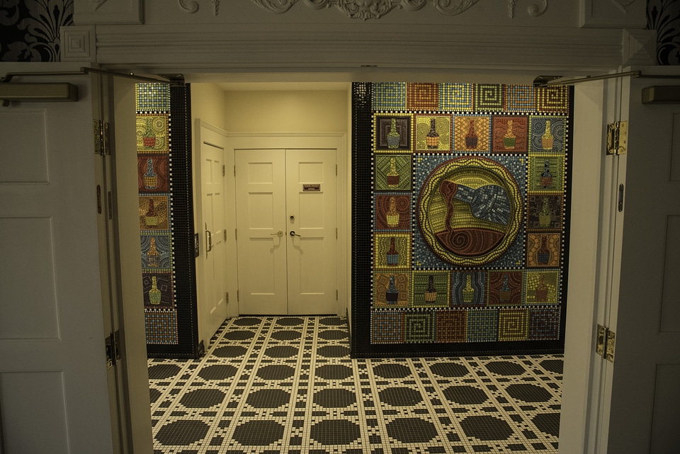 Decorated Bathrooms at Maker's Mark Distillery
