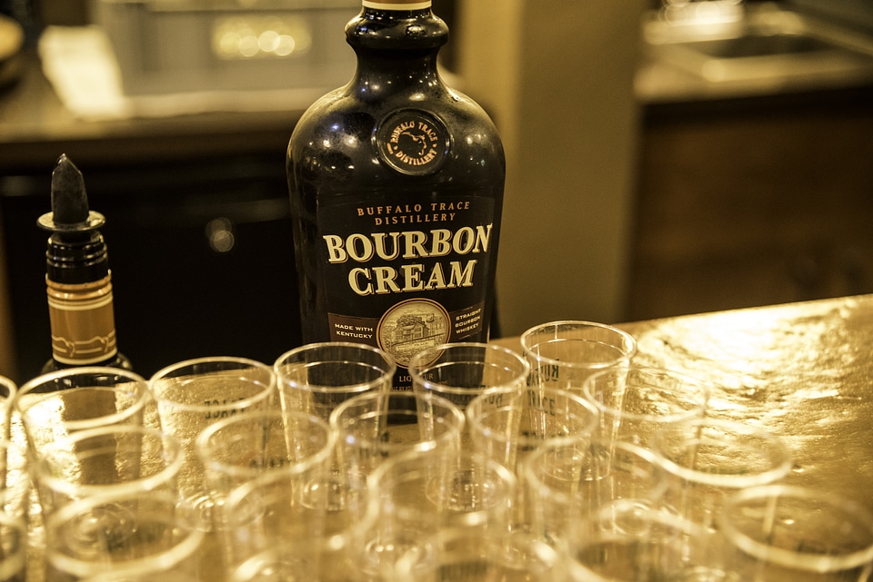 Bourbon Whiskey Cream tasting at Buffalo Trace Distillery