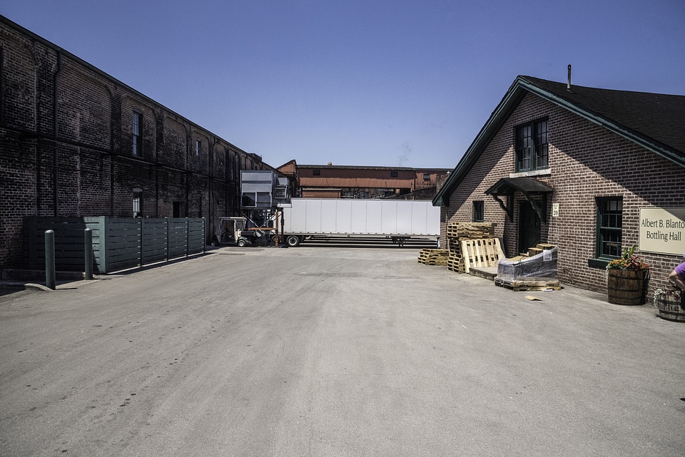 Buildings and Trucks at Buffalo Trace Distillery, Kentucky