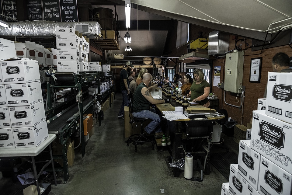 Assembly Line Workers at Buffalo Trace Distillery, Kentucky