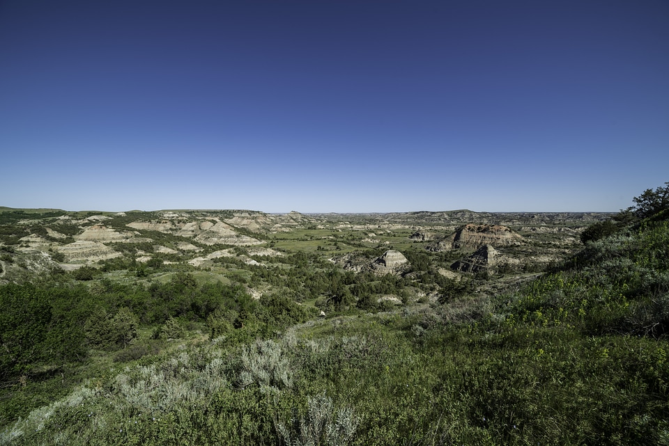Painted Canyon Landscape at Theodore Roosevelt National Park, North Dakota