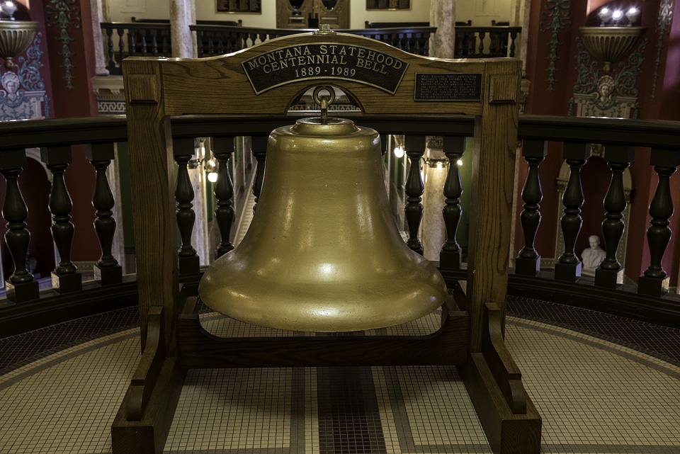 Giant Bell in the Capital Building in Helena
