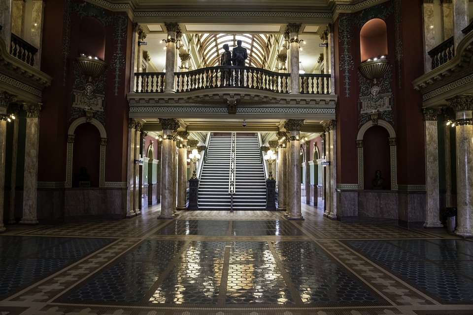 Main Hall in the Capital building in Helena