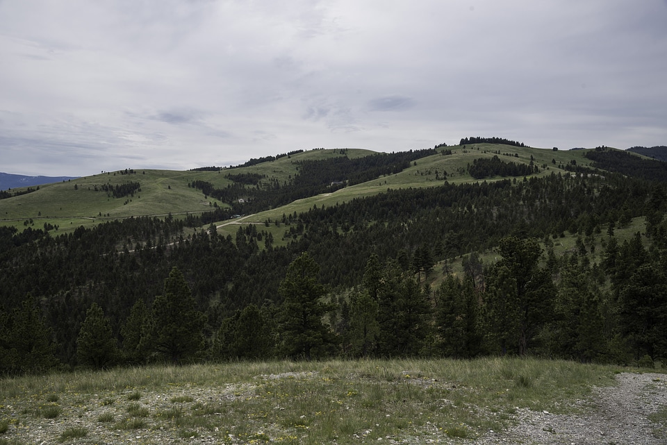 Green Mountains under cloudy skies in Helena