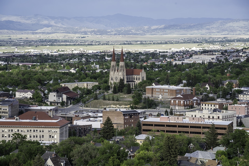 Downtown Helena with the Chapel 