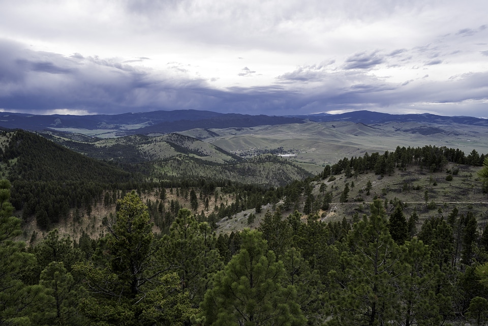 Hills and Mountainside Landscape from Mount Helena