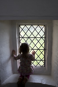 View dreaming girl