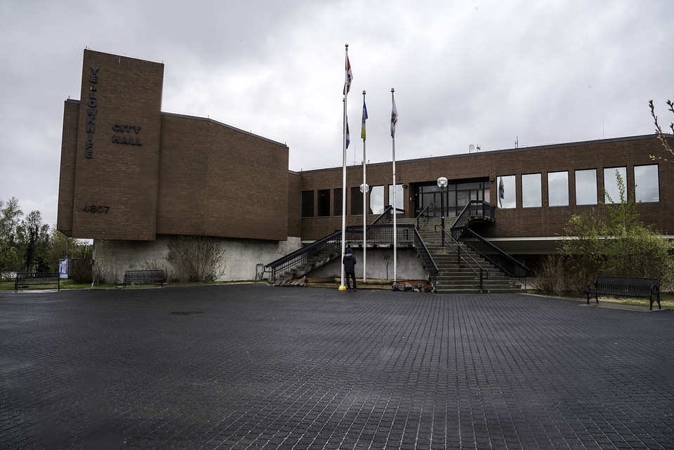 City Hall front in Yellowknife