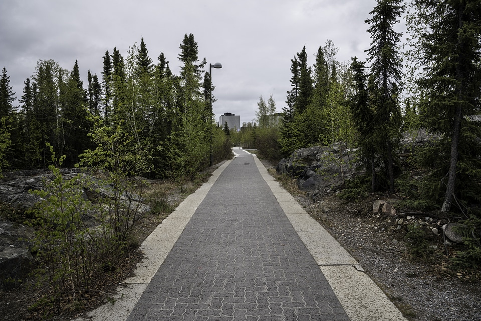 Path to the Northern Heritage Centre in Yellowknife