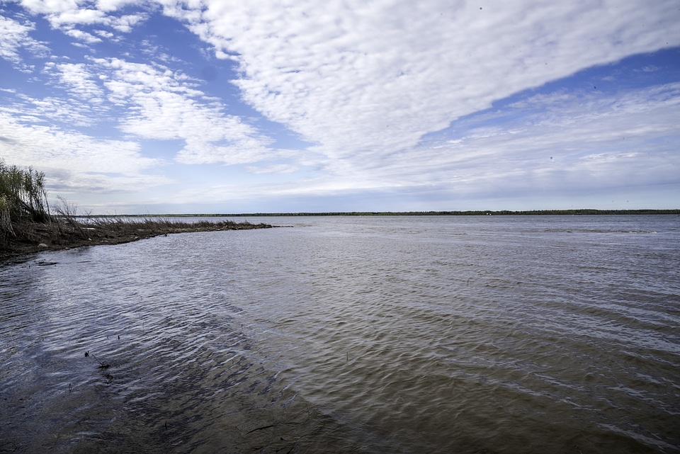 Sky and Clouds over the Kakisa River