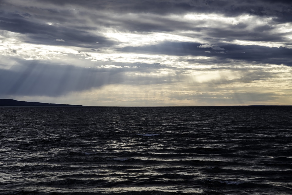 Waters and sunlight on Lesser Slave Lake