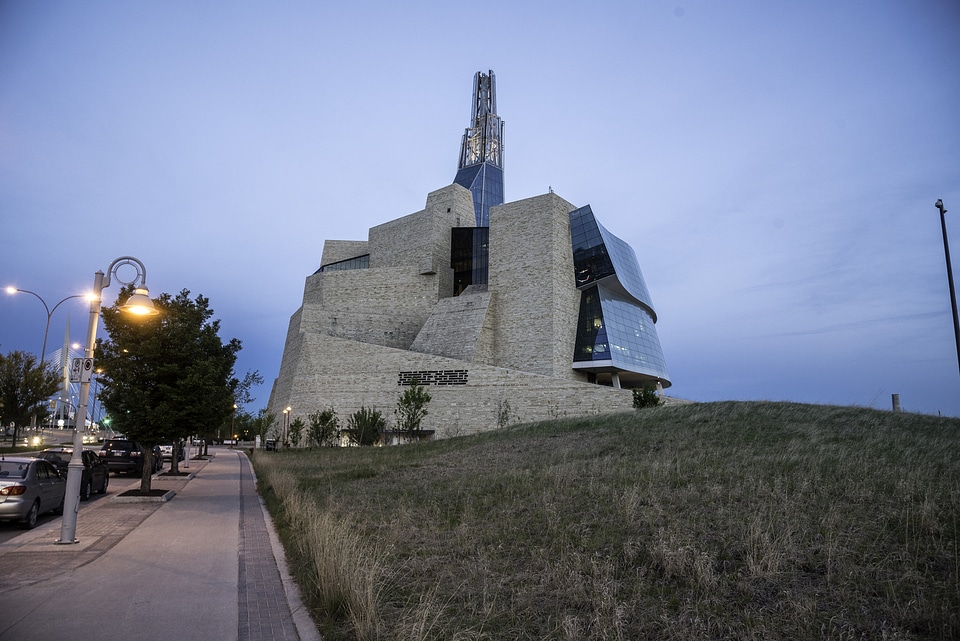View of the Human Rights Museum in Winnipeg