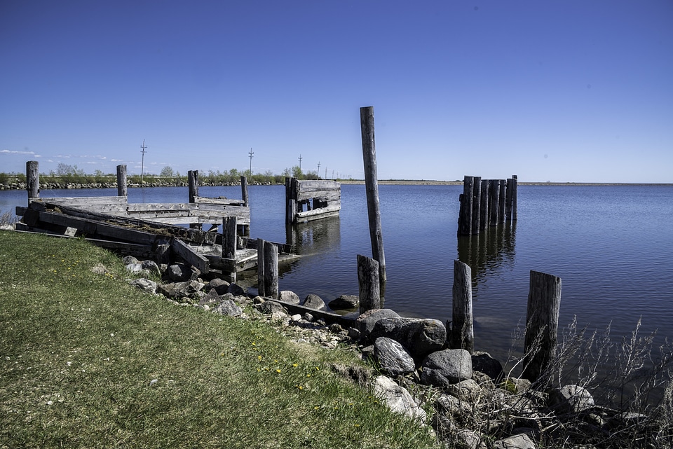 Rotting Boat Launch at Hecla Provincial Park