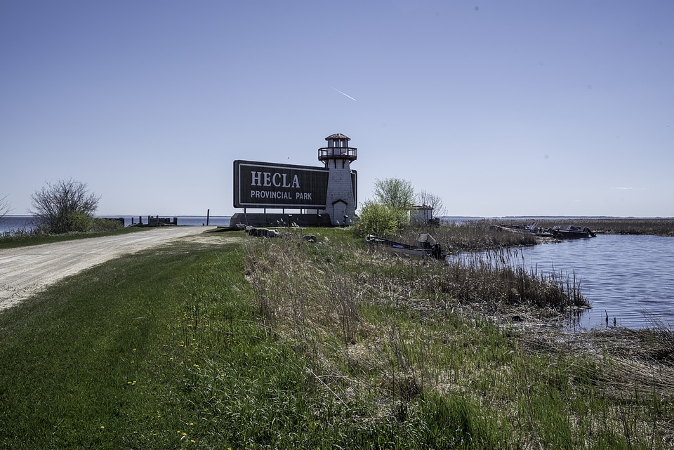 Hecla Provincial Park Sign