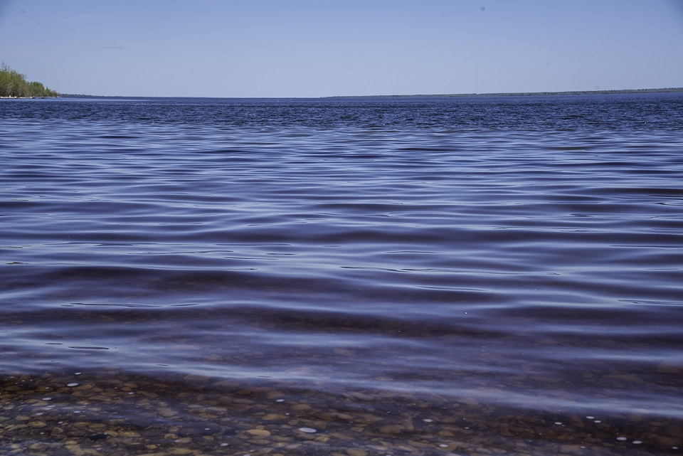 Peaceful waters of Lake Winnipeg