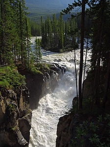 Sunwapta Falls in Jasper National Park, Alberta, Canada photo