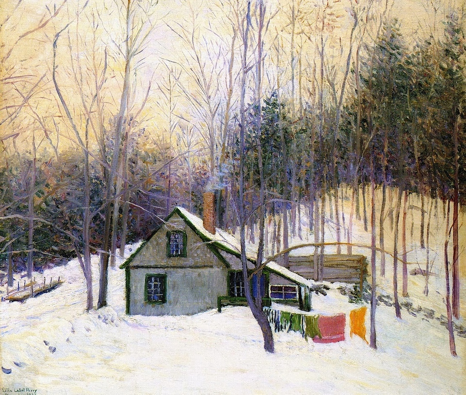 A Snowy Monday Painting, 1926, Hancock, New Hampshire