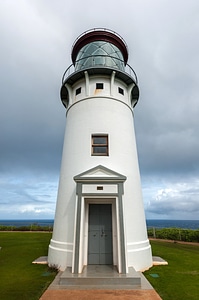 Large Lighthouse Standing Under the Sky