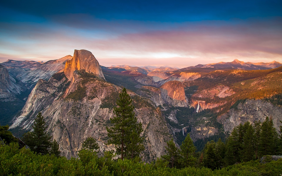 Mountain Landscape under skies in California
