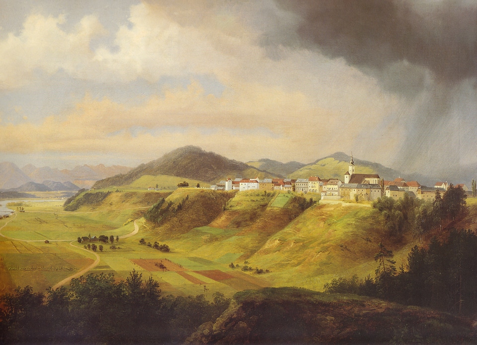 Völkermarkt landscape painting by Markus Pernhart in Austria