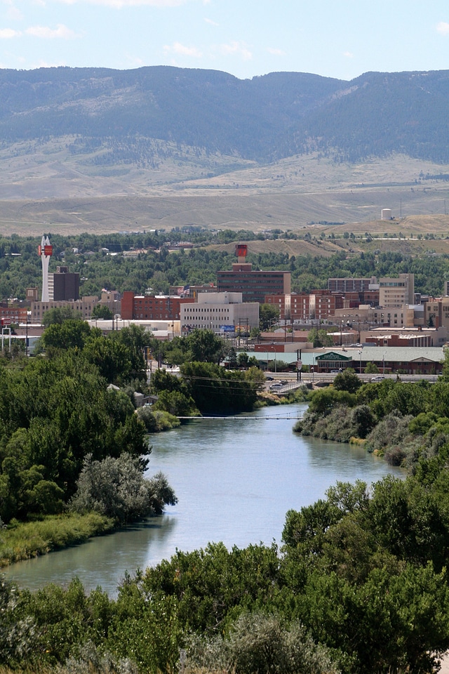Overview of downtown Casper, Wyoming