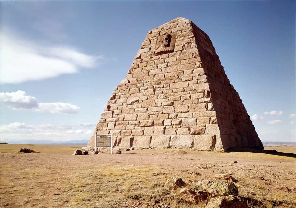 The Ames Monument in Laramie, Wyoming