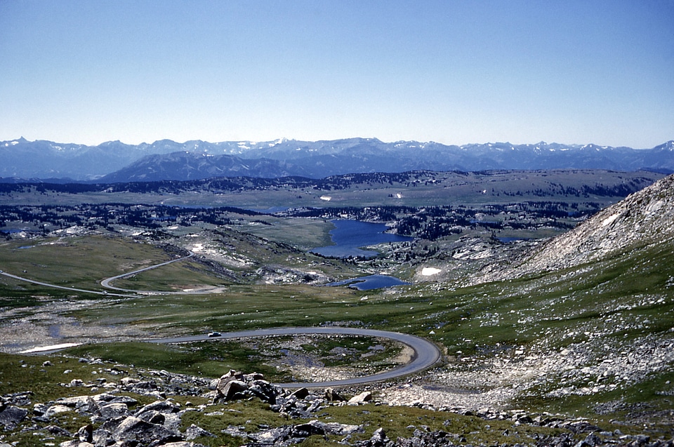 Beartooth Highway through the Mountains in Red Lodge, Montana