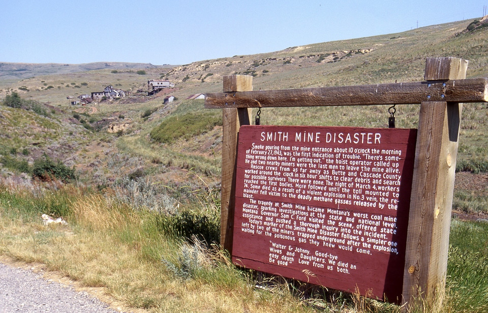 Site of the Smith Mine disaster near Red Lodge, Montana