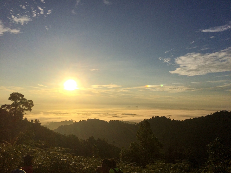 Sunset over the Malaysian Jungle