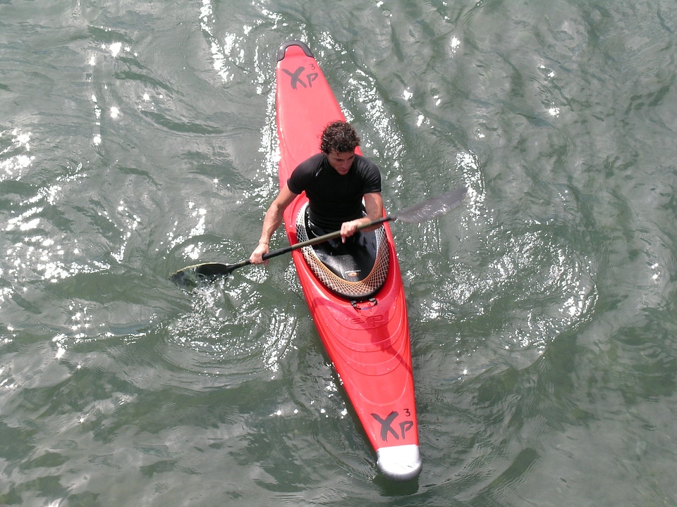 Canoeist canoeing sport