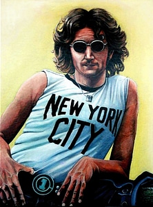 John Lennon Acrylic Paints photo