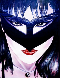 Siren drawn using Acrylic Paints