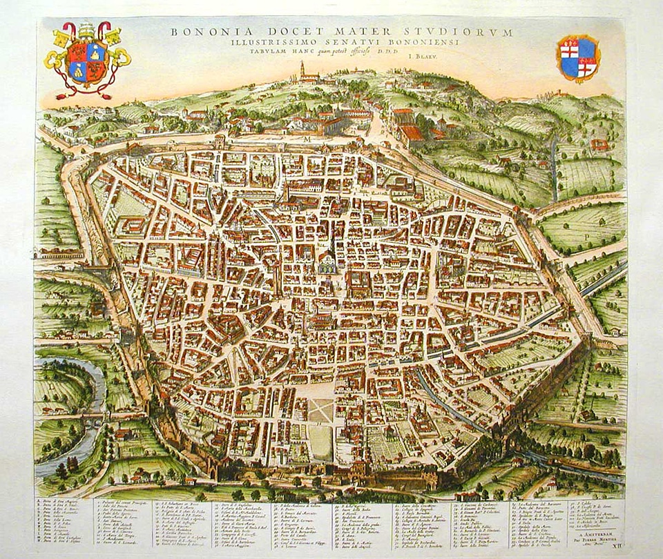 Bologna in 1640 in Italy