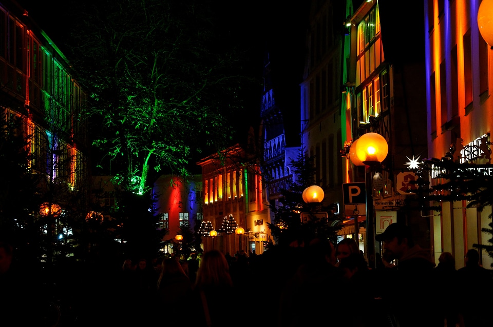 Osnabrück christmas market vibrant color