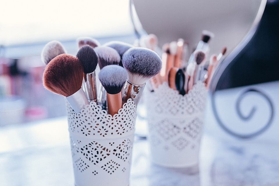 Brushes in a Beauty Salon