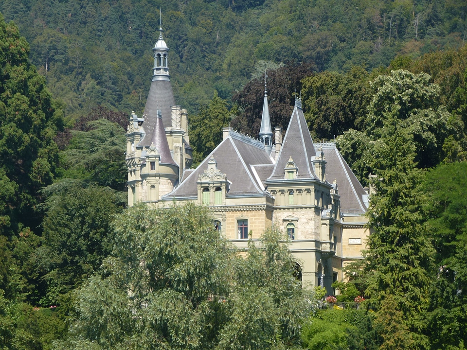 Real estate manor house architecture